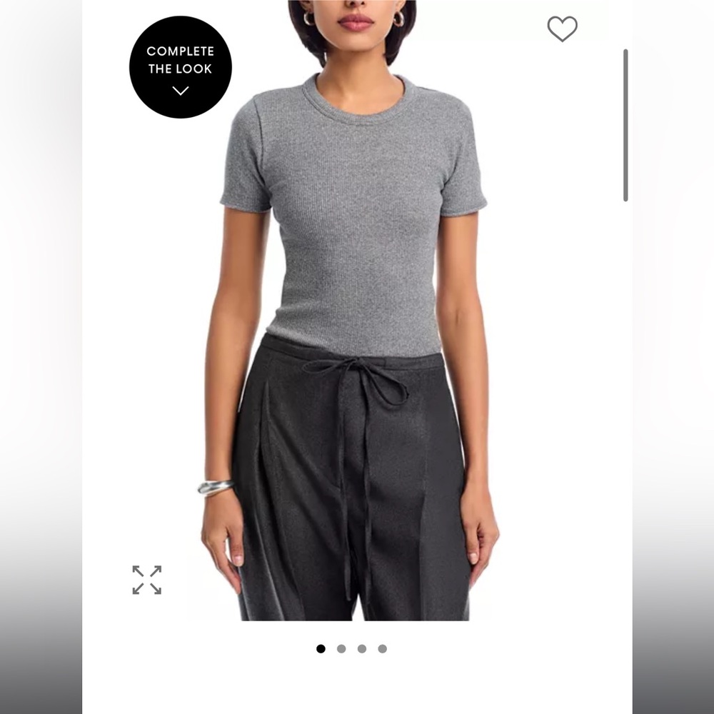 rag & bone, perfect t shirt. ribbed grey
